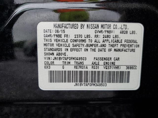 2015 INFINITI Q50 BASE JN1BV7AP0FM349503