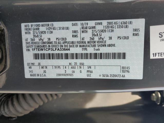 2020 FORD F150 SUPER - 1FTEW1CP3LFA33644