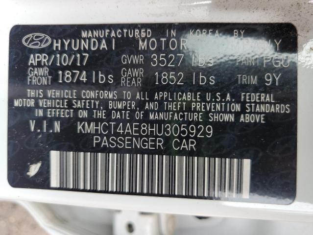 2017 HYUNDAI ACCENT SE KMHCT4AE8HU305929