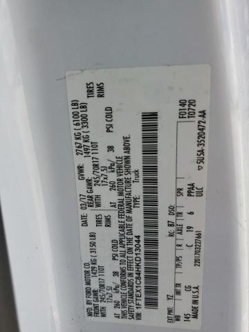 2017 FORD F150 SUPER - 1FTEX1C84HKD13044