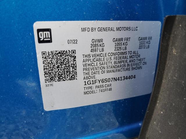 2022 CHEVROLET BOLT EUV L - 1G1FY6S07N4134404