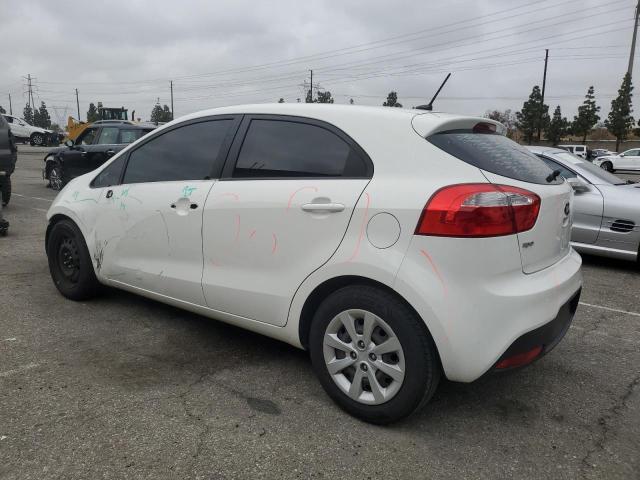 KIA RIO LX 2013 white  gas KNADM5A36D6296654 photo #3