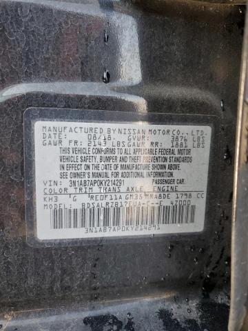 2019 NISSAN SENTRA S #3303903719