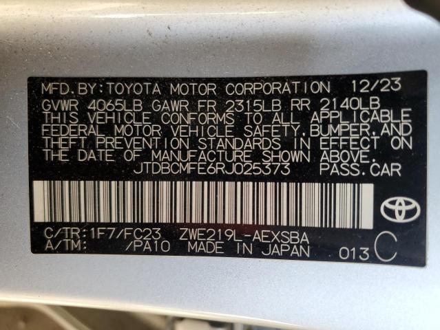 2024 TOYOTA COROLLA LE - JTDBCMFE6RJ025373