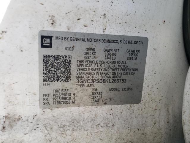 2019 CHEVROLET TRAX 1LT - 3GNCJPSB8KL266753