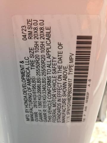 2023 HONDA PILOT ELIT - 5FNYG1H82PB024617