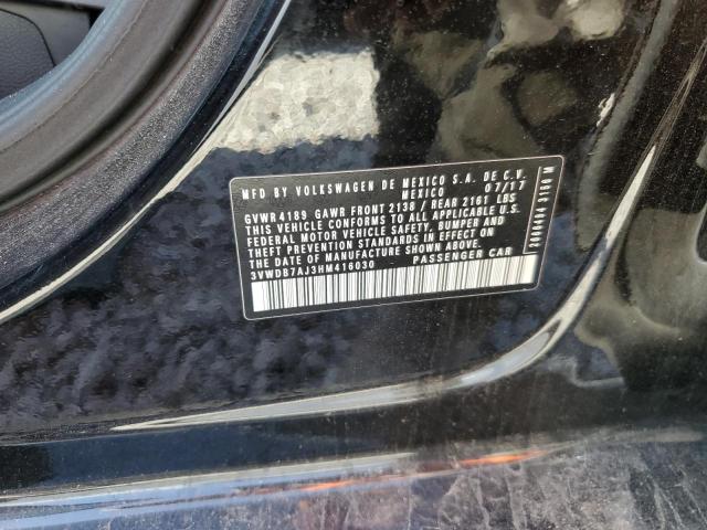 2017 VOLKSWAGEN JETTA SE - 3VWDB7AJ3HM416030