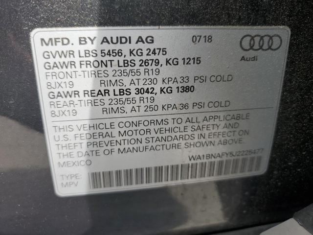2018 AUDI Q5 PREMIUM WA1BNAFY5J2225477