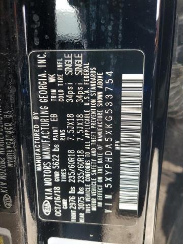 2019 KIA SORENTO EX 5XYPHDA5XKG533754