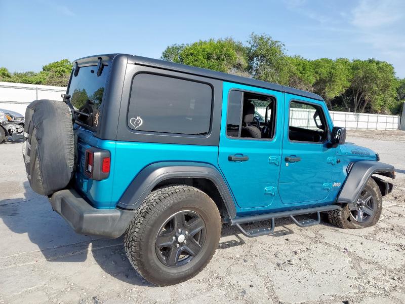 Vin: 1c4hjxdn9lw212590, lot: 56854165, jeep wrangler sport 20203