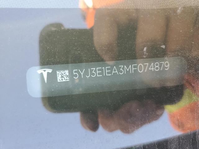 2021 TESLA MODEL 3 - 5YJ3E1EA3MF074879