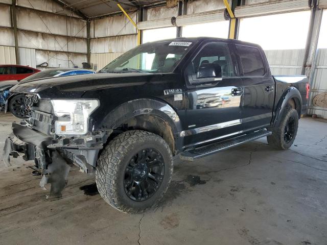 FORD F150 SUPER 2017 black  gas 1FTEW1EGXHKD90203 photo #1