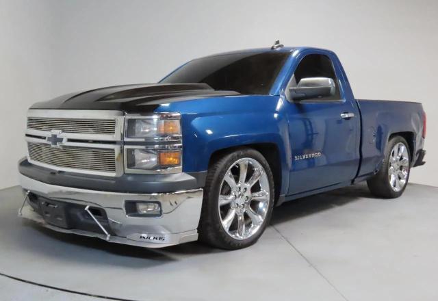 CHEVROLET SILVERADO 2015 blue pickup gas 1GCNCPEC6FZ401663 photo #3