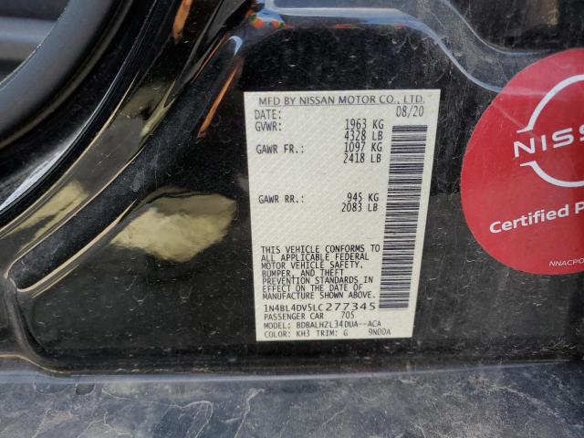 2020 NISSAN ALTIMA SV - 1N4BL4DV5LC277345