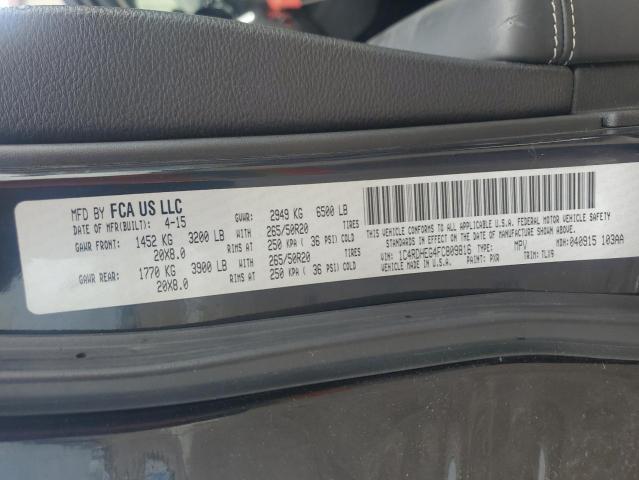 2015 DODGE DURANGO CI 1C4RDHEG4FC809816