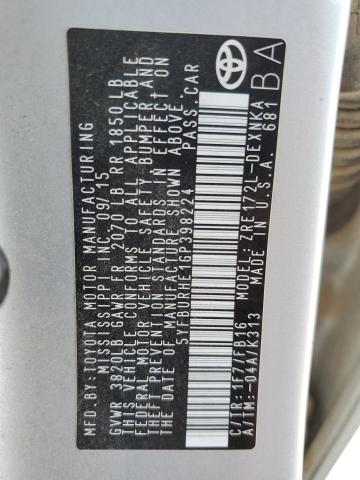 2016 TOYOTA COROLLA L - 5YFBURHE1GP398224
