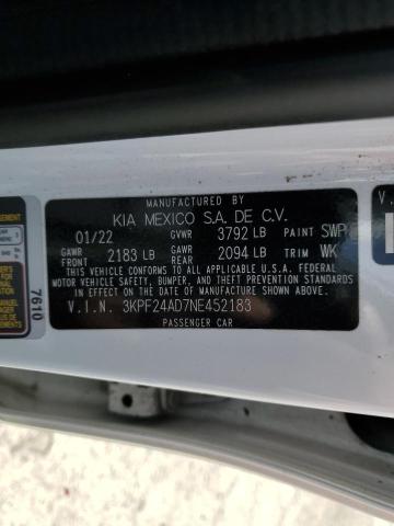 2022 KIA FORTE FE - 3KPF24AD7NE452183