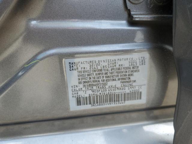 2022 NISSAN SENTRA SR 3N1AB8DV4NY315662