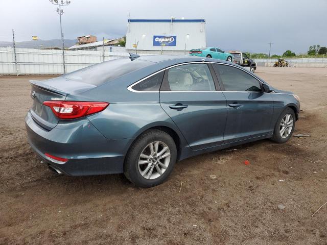 HYUNDAI SONATA SE 2017 blue  gas 5NPE24AFXHH578308 photo #4