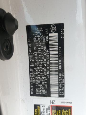 2011 TOYOTA CAMRY HYBR - 4T1BB3EK4BU139294