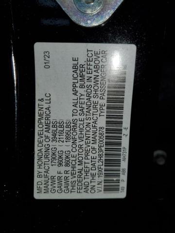 2023 HONDA CIVIC SPOR 19XFL2H83PE005878