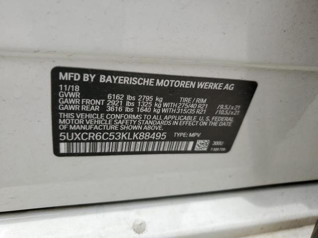 2019 BMW X5 XDRIVE4 - 5UXCR6C53KLK88495