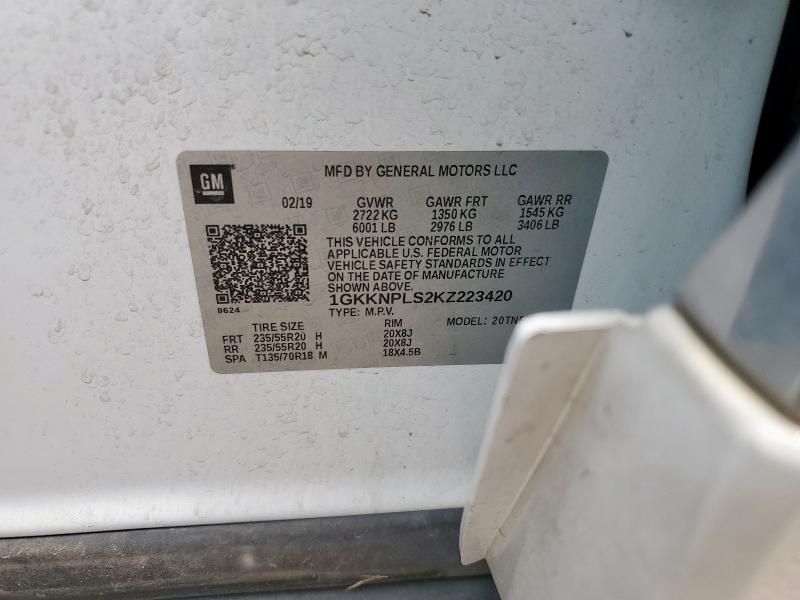 2019 GMC ACADIA DEN 1GKKNPLS2KZ223420