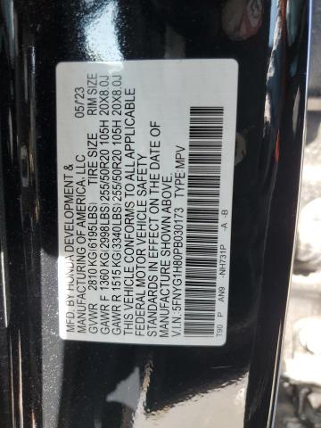 2023 HONDA PILOT ELIT 5FNYG1H80PB030173