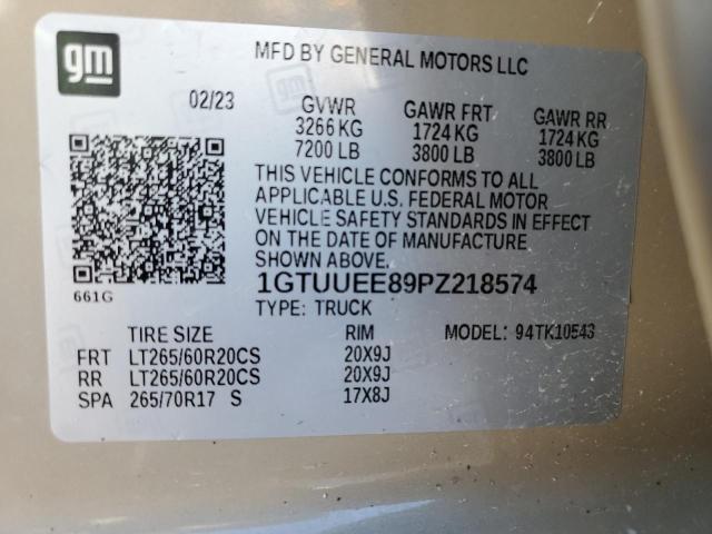 2023 GMC SIERRA K15 - 1GTUUEE89PZ218574