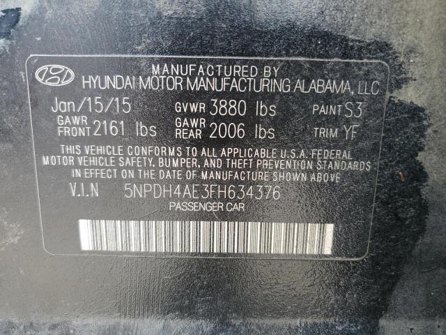 2015 HYUNDAI ELANTRA SE - 5NPDH4AE3FH634376