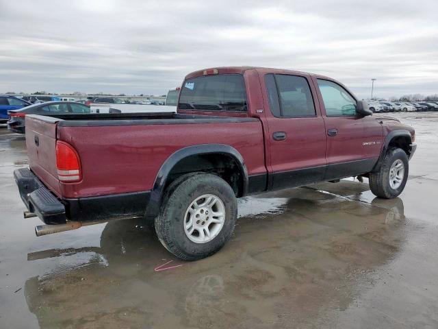 DODGE DAKOTA QUA 2002 red crew pic gas 1B7HG48N32S615218 photo #4