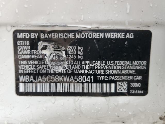 2019 BMW 530 I - WBAJA5C58KWA58041