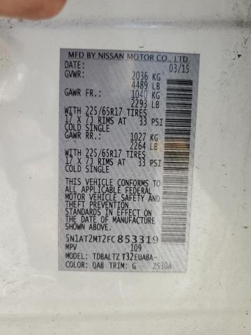 2015 NISSAN ROGUE S - 5N1AT2MT2FC853319