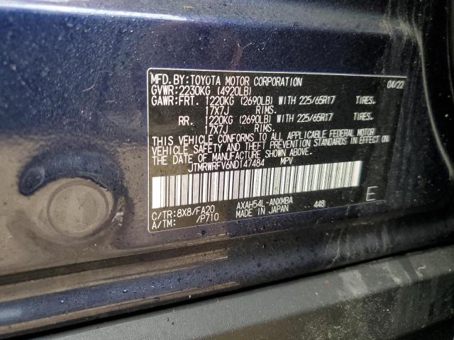 2022 TOYOTA RAV4 XLE - JTMRWRFV6ND147484