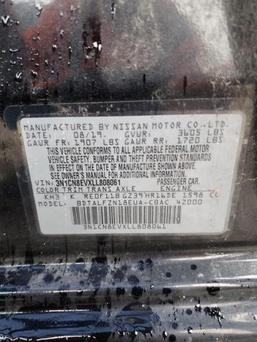 2020 NISSAN VERSA SV 3N1CN8EVXLL808061