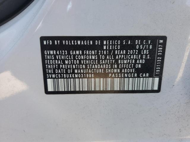 2019 VOLKSWAGEN JETTA S - 3VWC57BUXKM031986