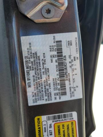 2018 FORD FUSION SE - 3FA6P0LU8JR271836