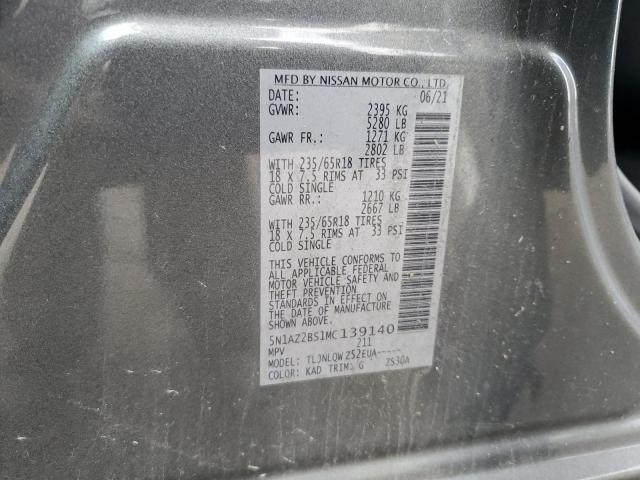 2021 NISSAN MURANO SV - 5N1AZ2BS1MC139140