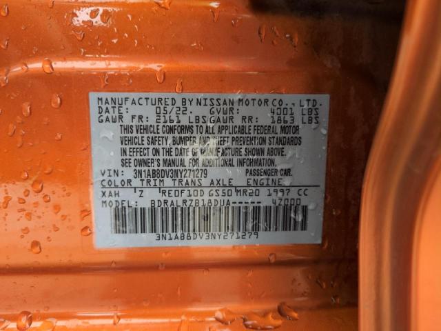 2022 NISSAN SENTRA SR - 3N1AB8DV3NY271279