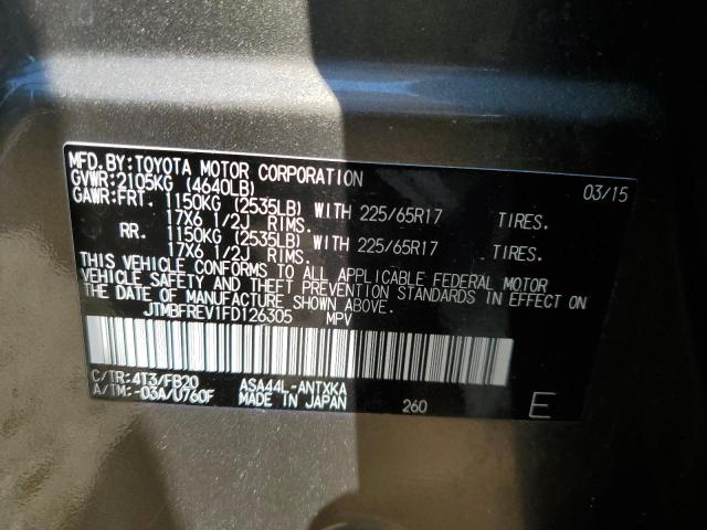 2015 TOYOTA RAV4 LE - JTMBFREV1FD126305