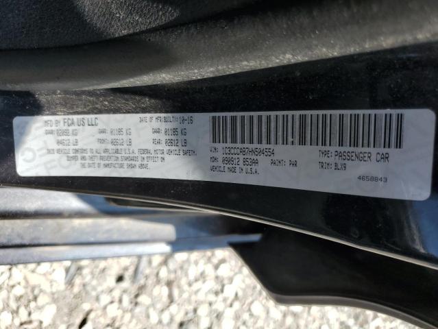2017 CHRYSLER 200 LIMITE 1C3CCCAB7HN504554