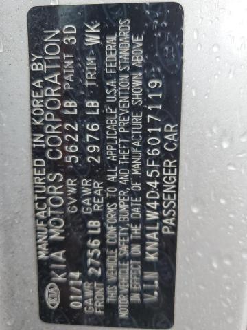 2015 KIA K900 KNALW4D45F6017119
