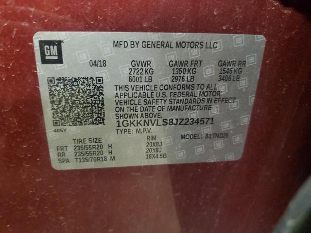 2018 GMC ACADIA ALL - 1GKKNVLS8JZ234571