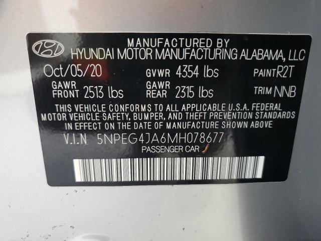 2021 HYUNDAI SONATA SE 5NPEG4JA6MH078677