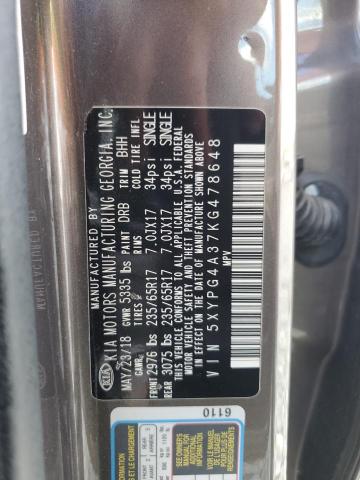 2019 KIA SORENTO L - 5XYPG4A37KG478648