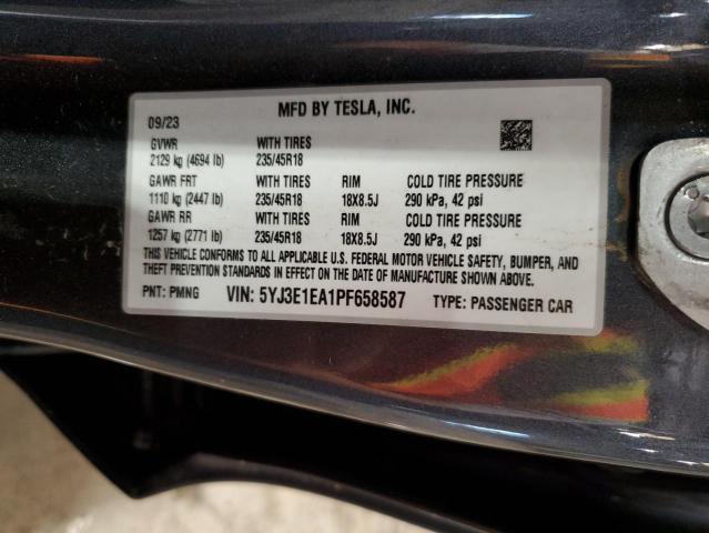 2023 TESLA MODEL 3 - 5YJ3E1EA1PF658587