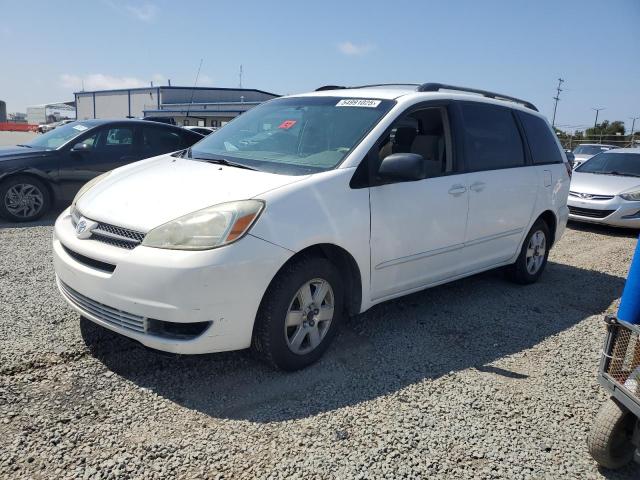 TOYOTA SIENNA CE 2004 white  gas 5TDZA23C54S206410 photo #1