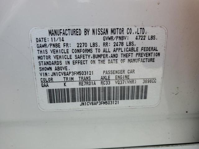 2015 INFINITI Q40 JN1CV6AP3FM503121
