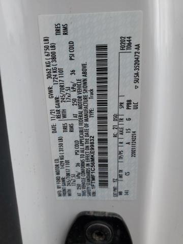 2021 FORD F150 - 1FTMF1C56MKE99832