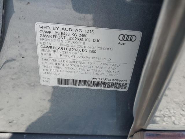 2016 AUDI Q5 PREMIUM - WA1L2AFP8GA089929